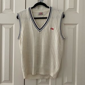 Varsity stripe sweater vest